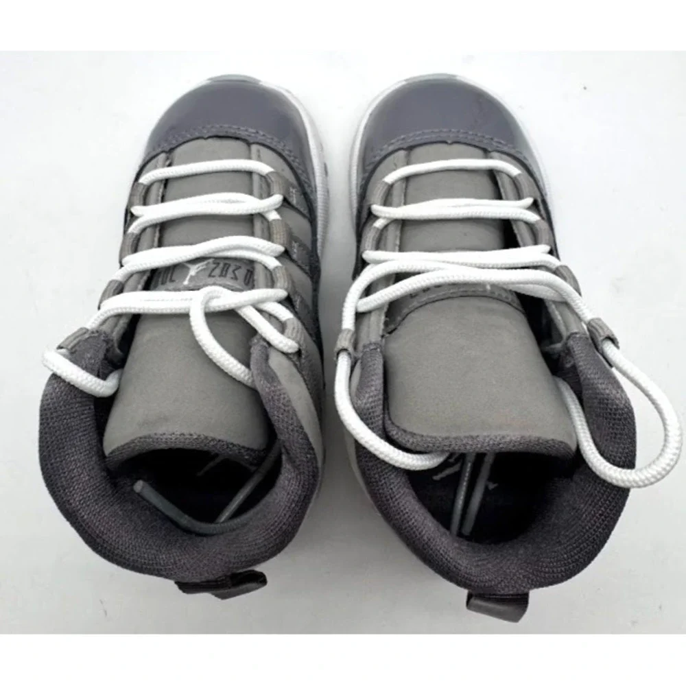 Nike Air Jordan 11 Retro Little Flex TD Cool Grey White 378040-005 Toddler 5C